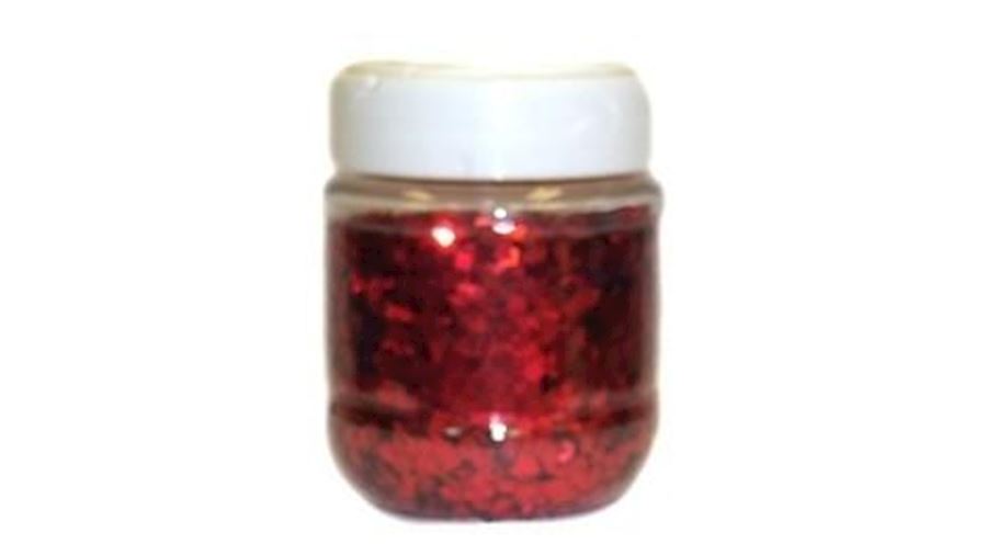 8oz Red Chunky Glitter