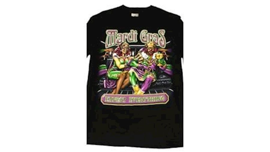 Medium  Size Mardi Gras Expect Every Thing Black L