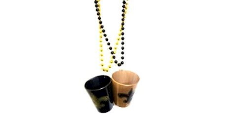 Fleur-De-Lis Shot Glass Beads{saints}-EA