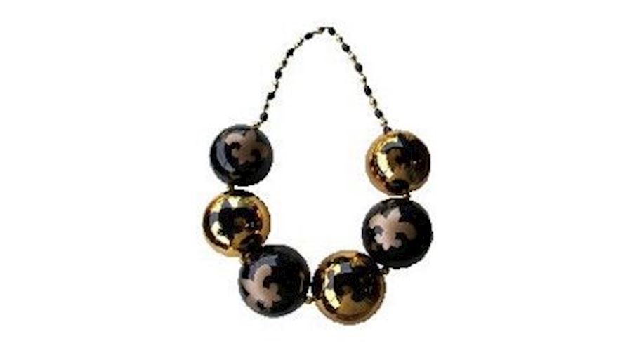 54in 80mm 100mm 150mm Black and Gold Balls w/ 20mm