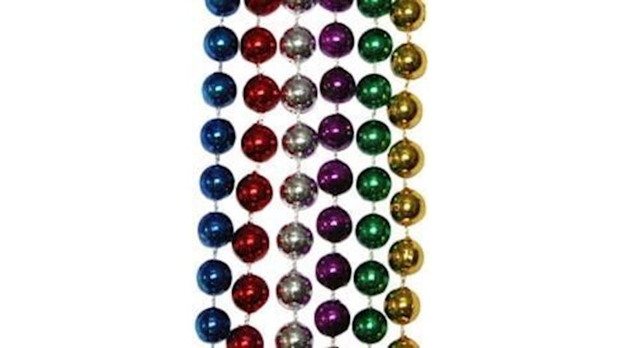 12mm 33in Round 6 Assorted Color Beads{33in, 33 in