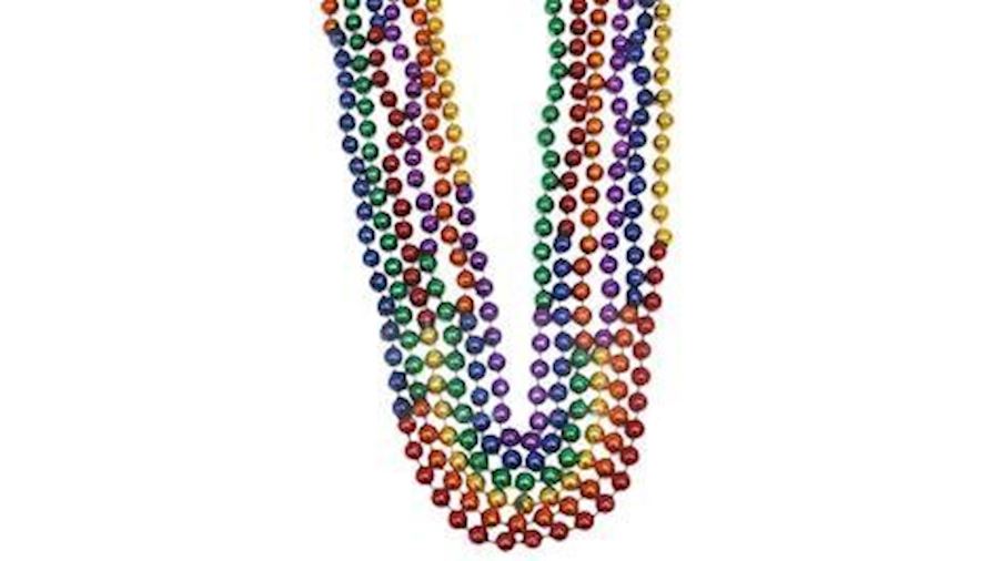 10mm 48in Sectional Rainbow Beads{48in, 48 inch, 4