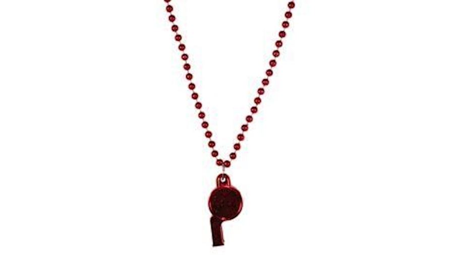 6mm 40in Red Beads with Whistle
{40 inch, 40 inch