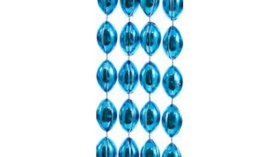 18mm 38in Turquoise Football Beads{38 inch, 38 inc