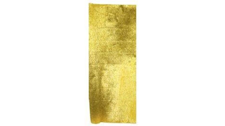 19in x 2.73Yards Metallic Gold Crepe Wrapping Pape