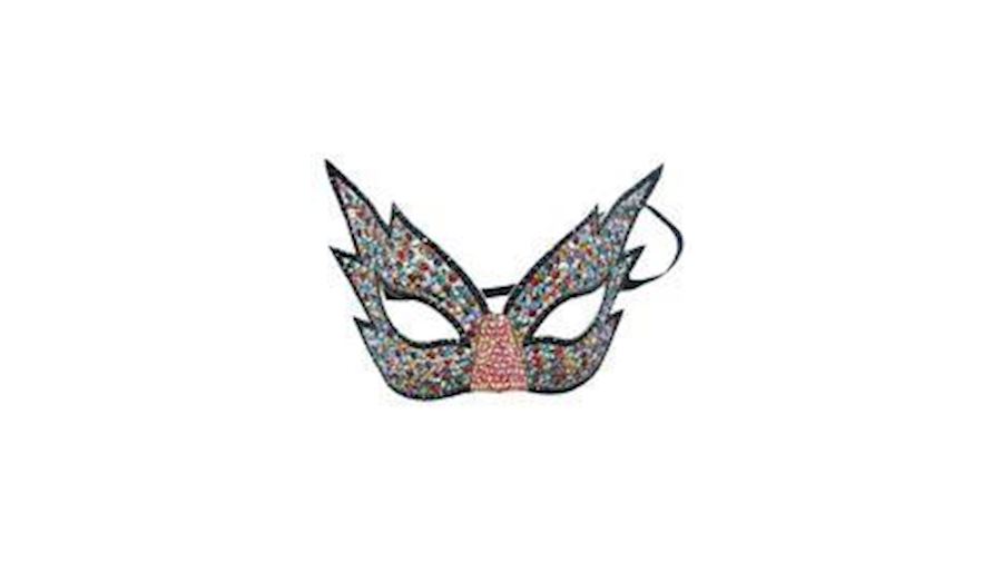 Multicolor Rhinestone Eye Masquerade Mask