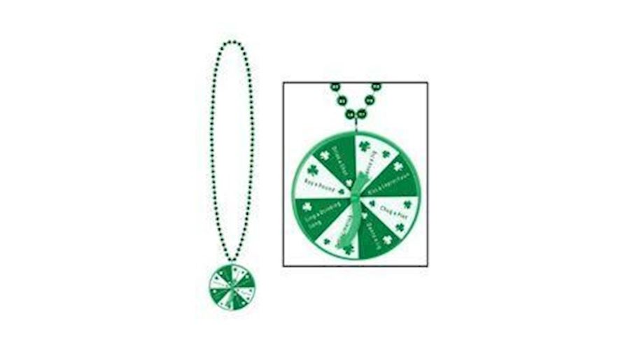 St. Patricks Day Spinner Medallion Necklace {st pa