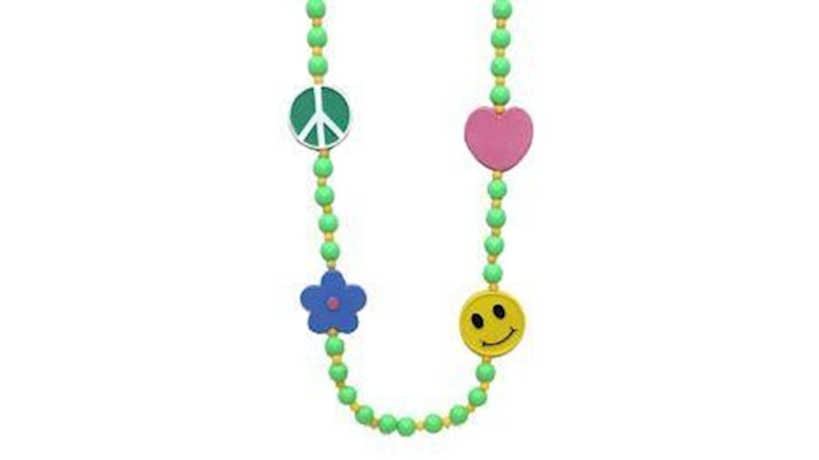 Flower Child Bead {peace sign, Woodstock, smile fa