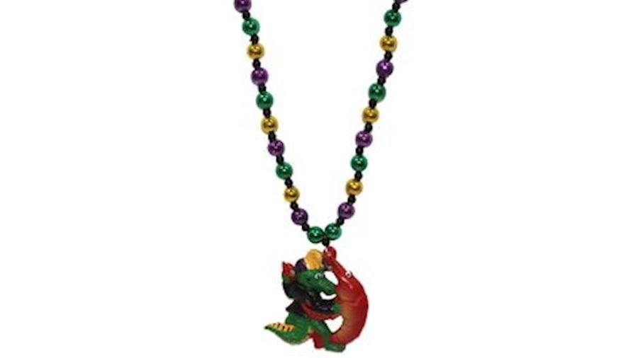 Florida Alligator and Crawfish Dancing Necklace-CS