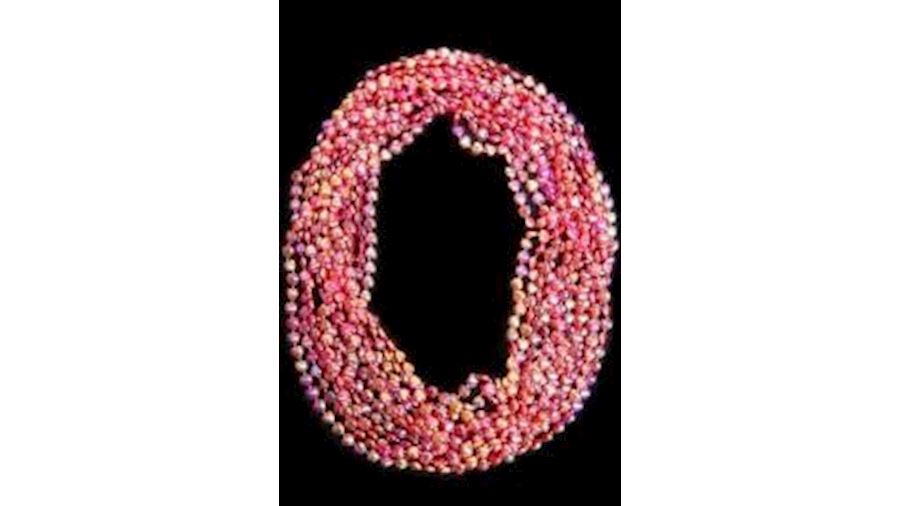 12mm 42in AB,Iridescent Burgundy Heart Beads{throw