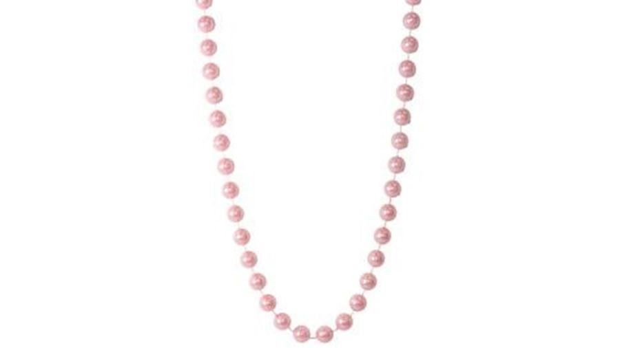 18mm 48in Pink Pearl Beads{48 inch, 48 inches}{thr