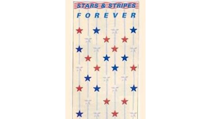 70in x 30in Star/ Stripe Forever Door Decoration