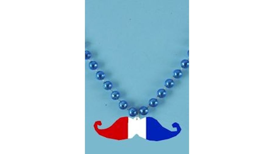 Patriotic Mustache Bead {moustache}-EA