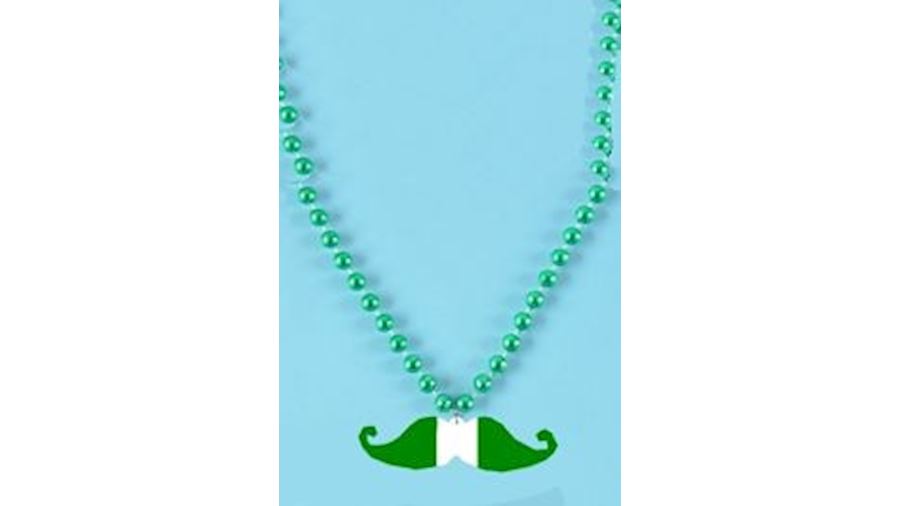 St. Patricks Day Mustache Bead{moustache}-BG