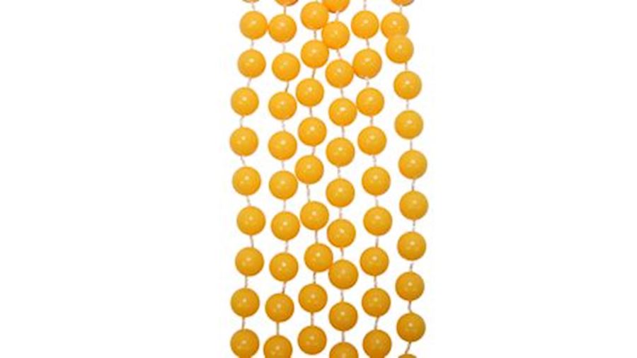 7mm 33in Non-Metallic Yellow Beads {non-metallic, 