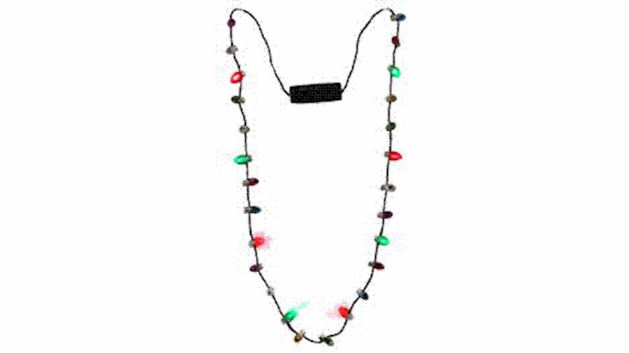 33in Holiday LED Bulb Necklace{Christmas, lightup}