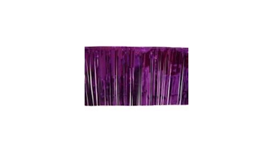 10ft x 15in Metallic Purple Fringe