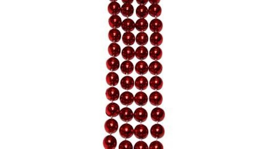 12mm 42in Metallic Red Beads{42in, 42 inch, 42 inc