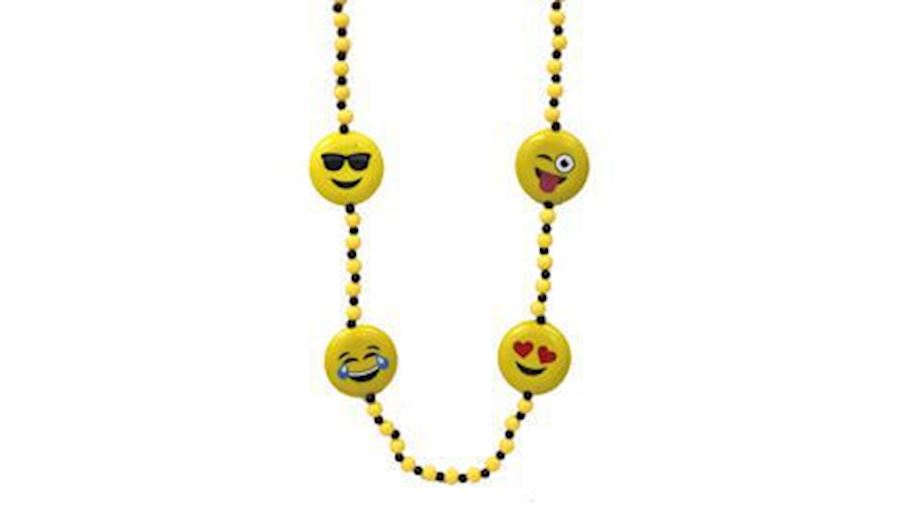 42in Smiley Faces Necklace {Emoji}-EA