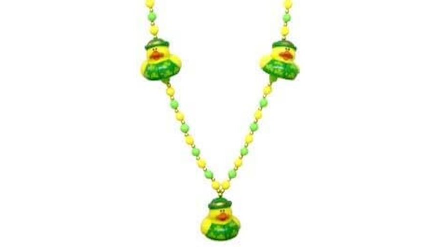 42in St Pats Rubber Duck Necklace {st patrick, sha