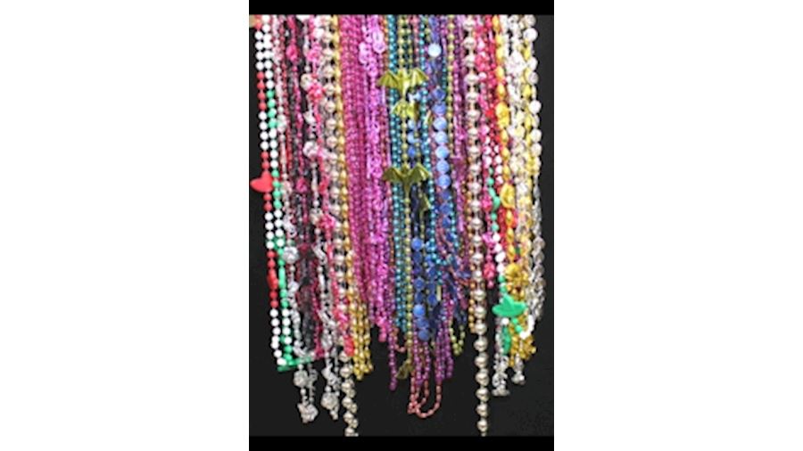 Mix of Mardi Gras Throw Beads