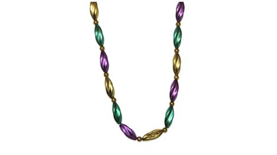 38in Metallic Purple/ Green/ Gold Mardi Gras Swirl