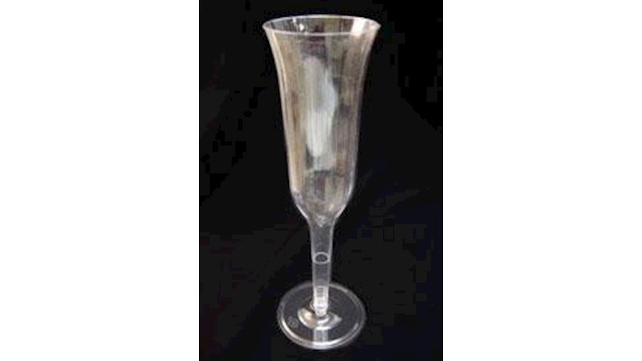 5oz Clear Plastic Champagne Glass