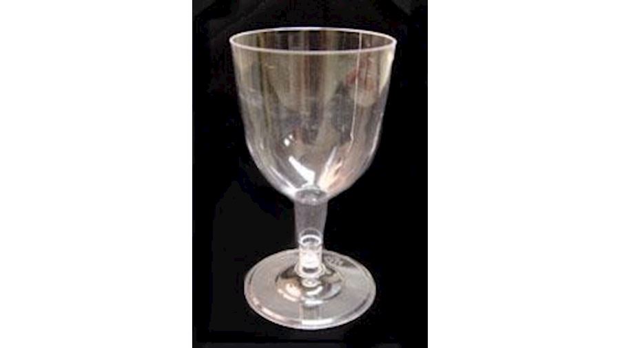 5oz Clear Plastic Wine Glass