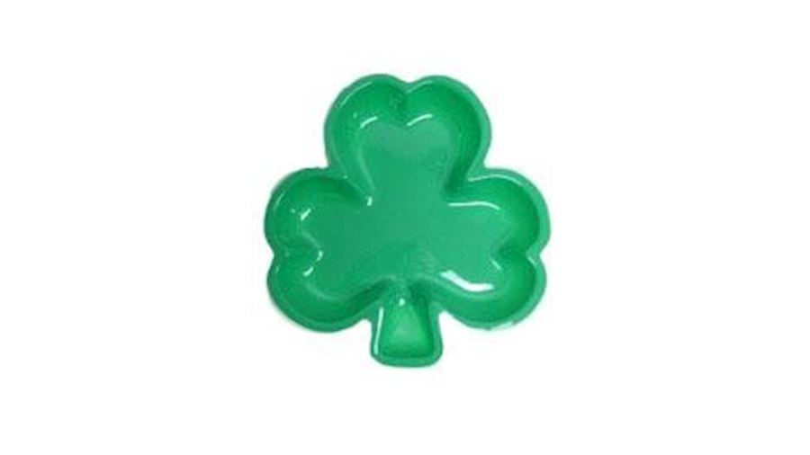 10in x 10in Shamrock/ Clover Plastic Snack Tray {s