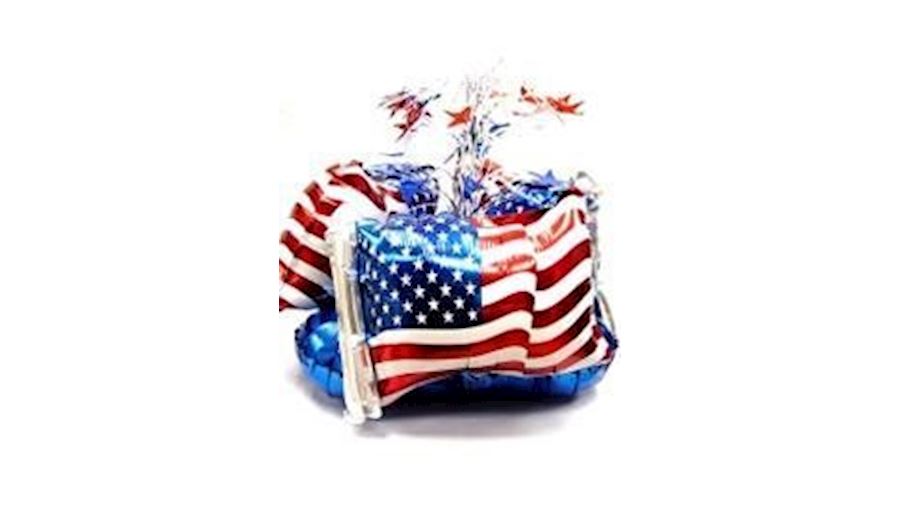 14in x 12in Festive Flag Air Filled Centerpiece