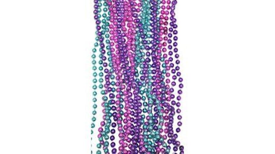 7mm 33in Metallic Purple, Hot Pink, and Turquoise 