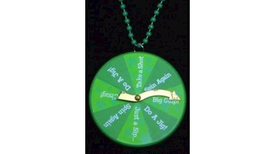 21.5in St Patricks Day Dial A Shot Spinner Pendant