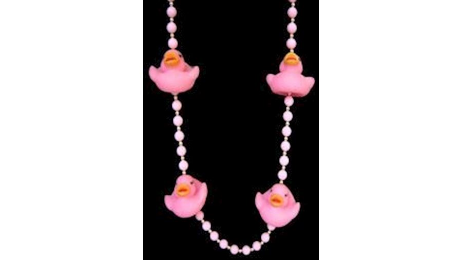 Pink Rubber Duck Necklace-EA