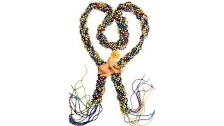 72in Metallic 6 Assorted Color Big Braided Bead w/