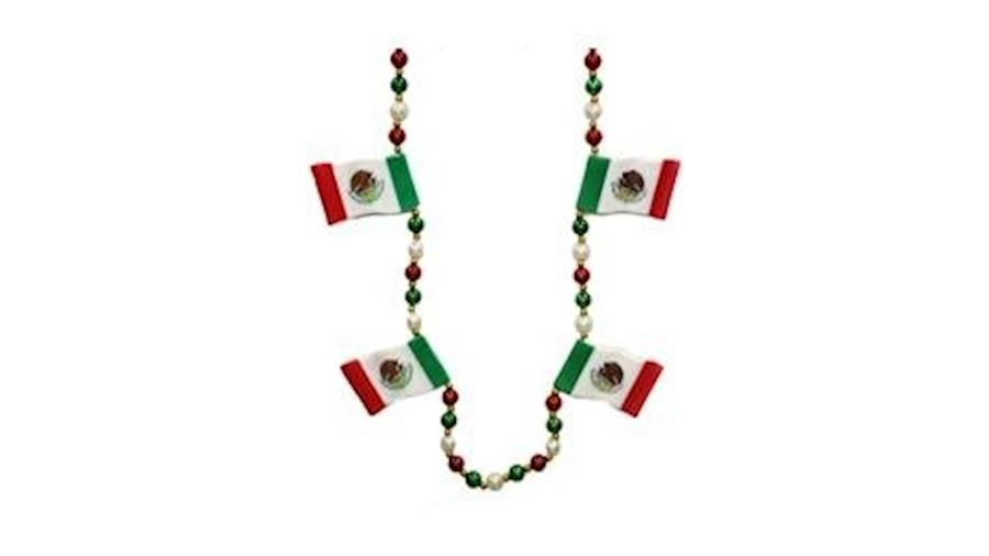 Mexican Flag Necklace-CS