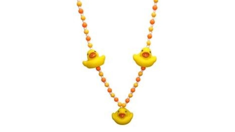 Yellow Rubber Duck Necklace-BG