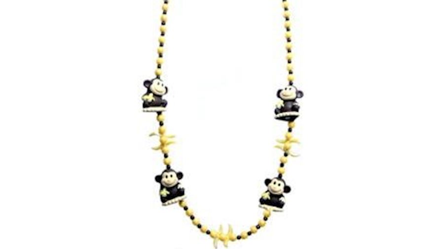 Four Squeaky Monkeys Bead/ Necklace-EA