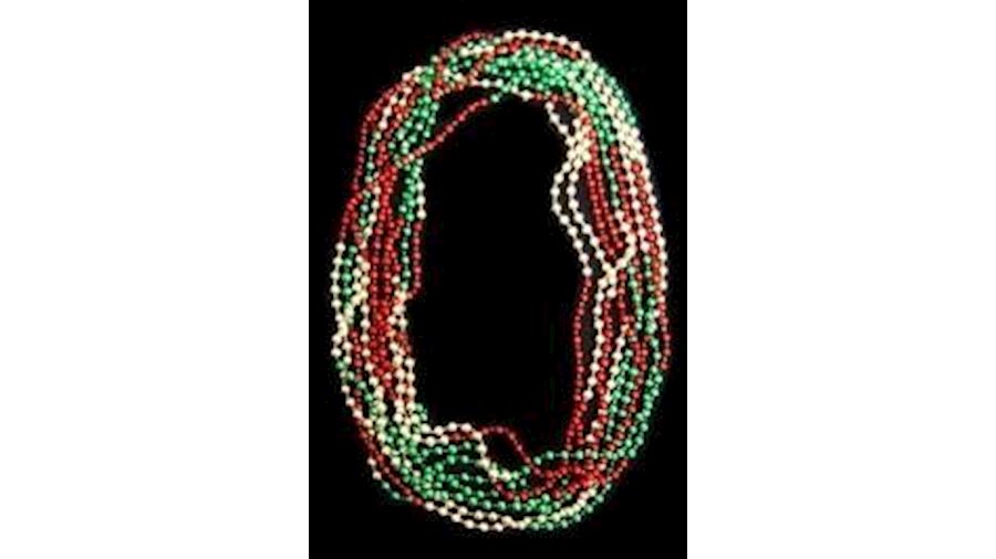 33in 7mm Round Section Metallic Red/ Green/ Gold B