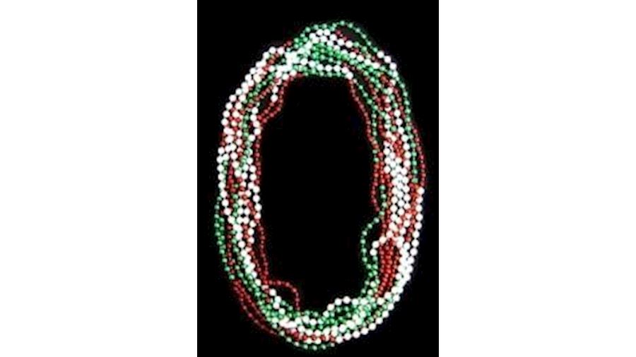 33in 7mm Round Section Metallic Red/ Green/ White 