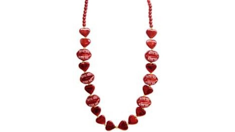 Puckered Lips Necklace-EA