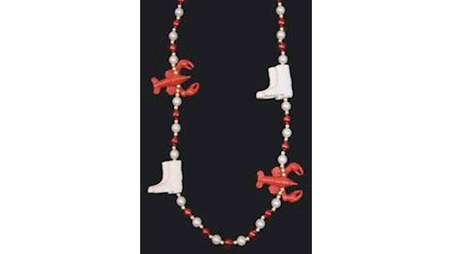 42in Crawfish/ Lobster/ Boots Bead-CS