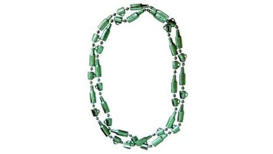 34in Metallic Green Beer/ Bottle Bead-BG