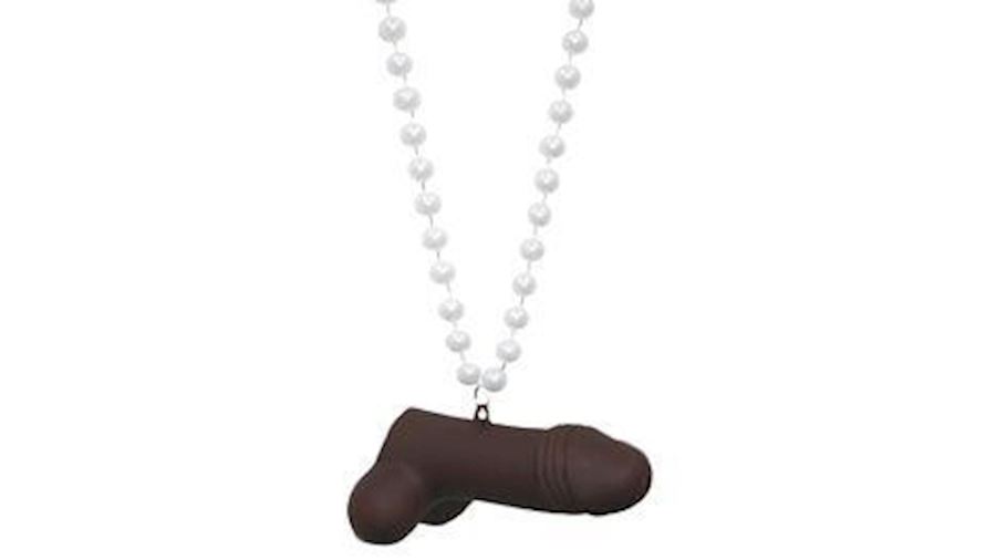 Naughty Beads: Big Black Penis with Ooze-EA