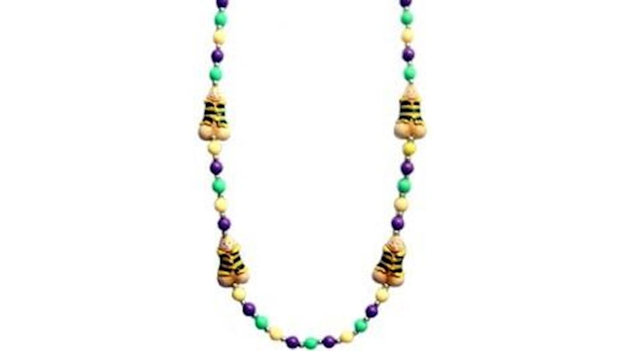 42in Penis w/ Mardi Gras Shirt Necklace-EA