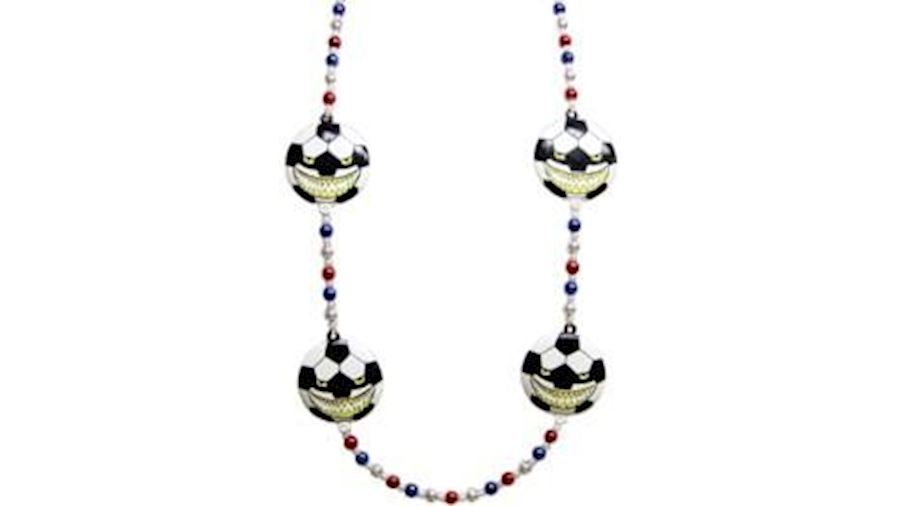 42in Mean Soccer Ball Necklace-CS