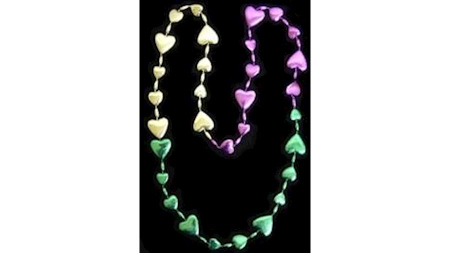 36in Metallic Purple/ Green/ Gold Section Heart Be