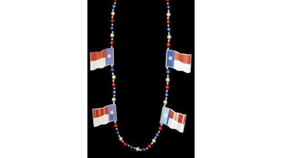 42in Texas Flag Necklace-EA