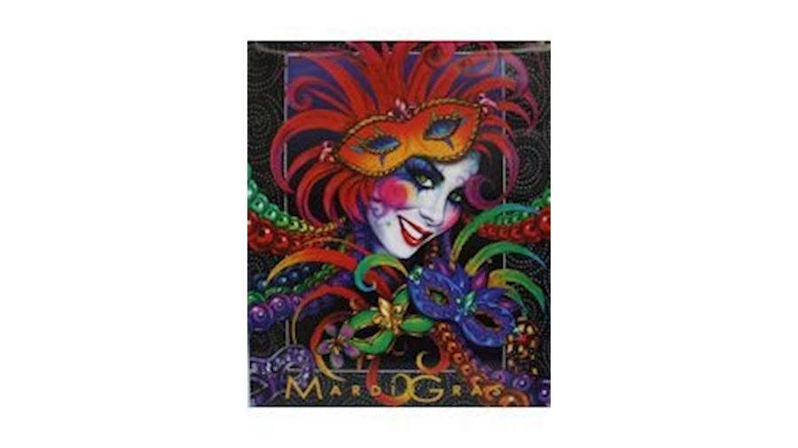 Mardi Gras Ceramic Face Poster