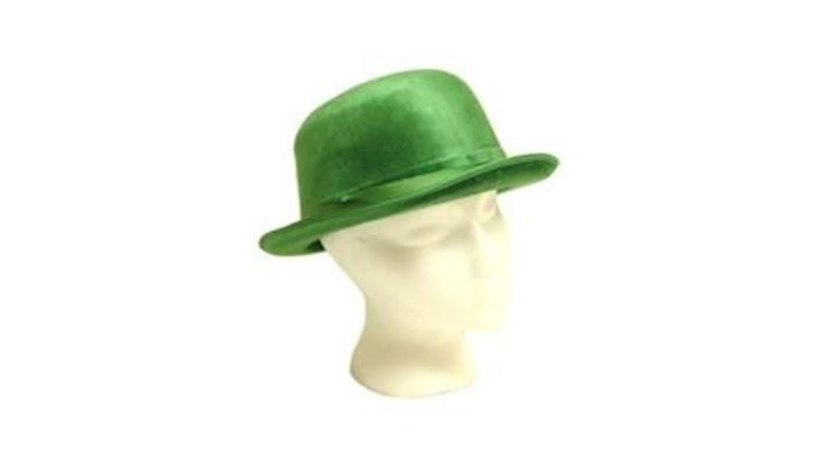 Green Velvet Derby Hat-EA