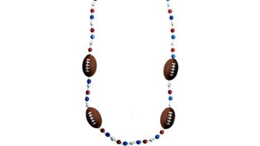 42in Metallic Red Blue Silver Beads w/ 4 Foam Foot